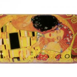FRI.18721 Szemüvegtok fémdoboz, 16x2,8x6,6cm, Klimt:The Kiss