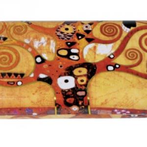 FRI.18722 Szemüvegtok fémdoboz, 16x2,8x6,6cm, Klimt:Életfa