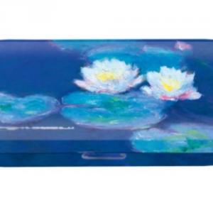 FRI.18741 Szemüvegtok fémdoboz, 16x2,8x6,6cm Monet: Water Lilies