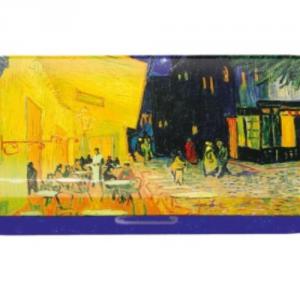 FRI.18761 Szemüvegtok fémdoboz, 16x2,8x6,6cm, Van Gogh: Café de Nuit