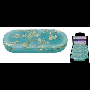 FRI.18764 Szemüvegtok fémdoboz,16x2,8x6,6cm, Van Gogh:Mandulavirágzás