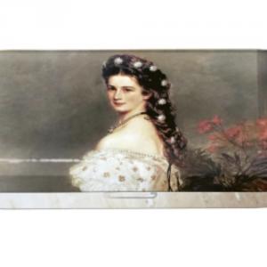 FRI.18796 Szemüvegtok fémdoboz, 16x2,8x6,6cm, Sisi