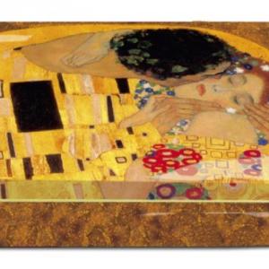 FRI.19422 Fémdoboz 10x2x6,2cm, Klimt:The Kiss