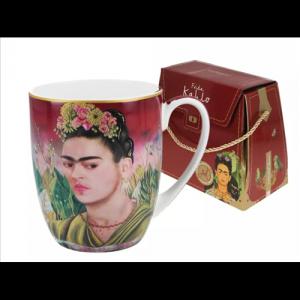 Frida Kahlo: Önarckép, Porcelánbögre 380ml, dobozban, H.C.836-0002