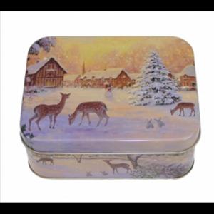 GAW.7315/219 Konyhai fémdoboz 147x114x57mm, Winter Nostalgia