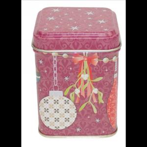 GAW.7421/844 Konyhai fémdoboz 60x60x80mm, Xmas Ornaments