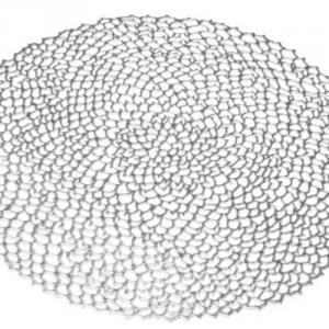 Geh.22305216 Tányéralátét kerek műanyag rácsos, ezüst, 38x38cm