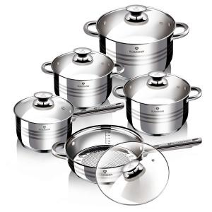 Gourmet Line Rozsdamentes edény készlet 10 db GOURMET LINE indukciós, BL-1637