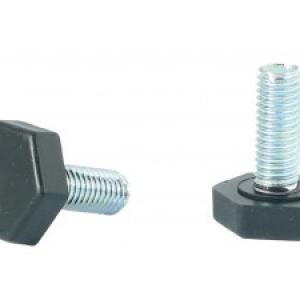 Hatszögletű állítható láb 19 mm széles talppal, M6x20-as szárral 100 db, HL