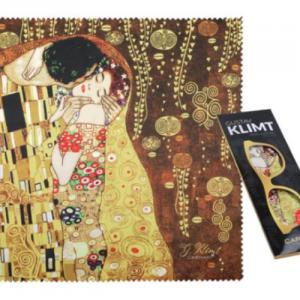 H.C.021-0513 Szemüvegtörlő kendő 20x20cm ,Klimt: The Kiss