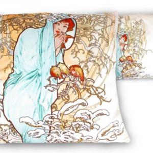 H.C.021-1503 Párna 45x45cm,polyester, Mucha:Tél