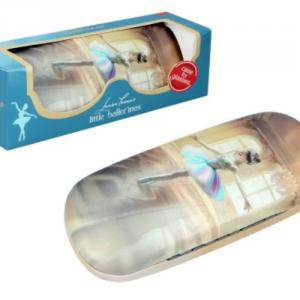 H.C.021-8278 Szemüvegtok 16x6,5x4cm, műbőr/műanyag, Laura Lozano: Kis balerina