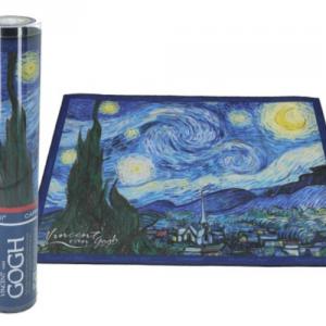 H.C.023-0501 Szövött jellegű tányéralátét 29,5x40cm,polyester,Van Gogh: Csillagos éj