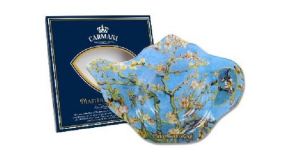 H.C.198-9308 Üveg teafiltertartó 14x9cm,Van Gogh:Mandulavirágzás