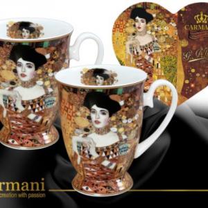 H.C.532-0805 Porcelán lábasbögreszett 2db-os Klimt:Adele Bloch