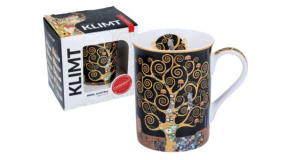 H.C.532-2313 Porcelánbögre KLIMT dobozban,400ml,Klimt:Életfa