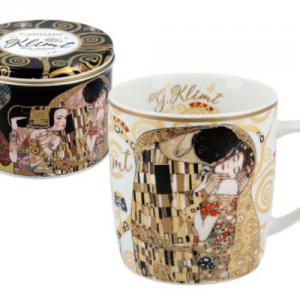 H.C.532-3101 Porcelánbögre 450ml fémdobozban, Klimt: The Kiss