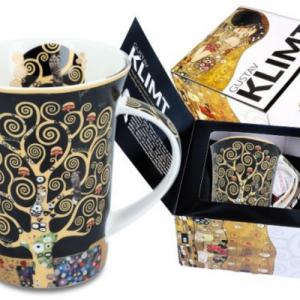 H.C.532-8113 Porcelánbögre Klimt dobozban 350ml, Klimt:Életfa