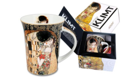 H.C.532-8121 Porcelánbögre Klimt dobozban,350ml,Klimt: The Kiss