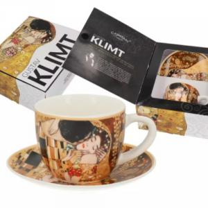 H.C.532-8301 Porceláncsésze+alj, 80ml, Klimt:The Kiss