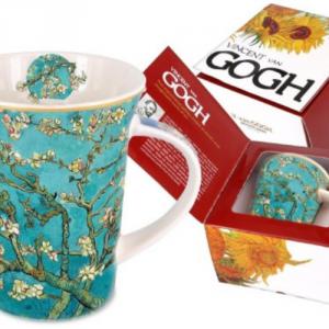 H.C.830-8108 Porcelánbögre Van Gogh dobozban,350ml,Van Gogh:Mandulavirágzás