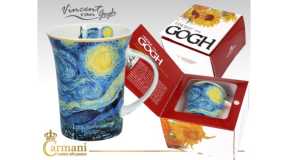 H.C.830-8115 Porcelánbögre Van Gogh dobozban, 350ml, Van Gogh: Csillagos éj
