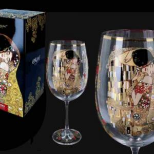 H.C.841-3501 Talpas üvegpohár 640ml,Klimt:The Kiss