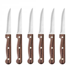 HENDI recés Steak kés, 6 db, Profi Termékcsalád, Barna, (L)210mm