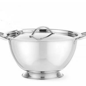 HENDI rozsdamentes levesestál+fedő 27×17,5cm 2,7l