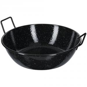 ILSA zománcozott fekete vas szeletsütő mély 30cm 2 fülű, 4,5l, Magasság:9 cm