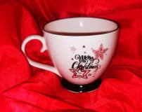 Karácsonyi bögre díszdobozban, antracit, 42 cl