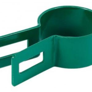 Kerítés végbilincs csőoszlophoz Ø 48 mm. fekete, zöld, grafit, 25 db