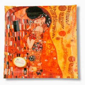 Klimt: The Kiss, Üvegtányér, H.C.198-1231 25x25cm