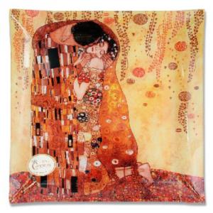 Klimt:The Kiss, Üvegtányér, H.C.198-1151 30x30cm,