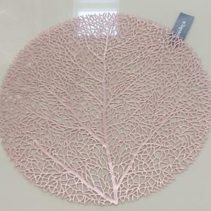 KORA díszítő alátét, 38cm, rose gold szín, PVC