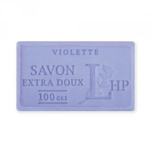 LAV.LHP25100VIO Marseille szappan, növényi olajjal,100g, parabén-tartósítószer-szulfát mentes,hidratáló,celofánban Violette (ibolya)