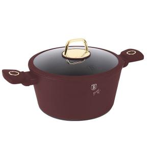 LEONARDO bevonatos lábos 24cm 4,1l+ üvegfedő INDUKCIÓS, BH-8041