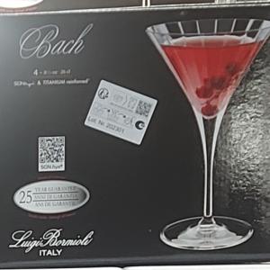 Luigi Bormioli BACH martinis pohár, átlátszó, 26cl 4 db