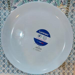 Luminarc DIWALI FEHÉR lapos tányér 27 cm, üveg, 1 db