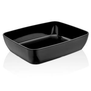 MELAMIN GN 1/2,  26,5×32,5×7,8cm  3,8l FEKETE CORONA tál