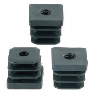 Menetes zártszelvénydugó 40x40 mm, M8-as menettel. fv.:1 vagy 2mm, 100 db