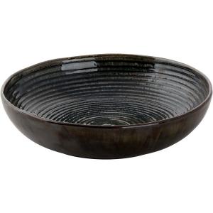 METALLIC STONEWARE tányér mély 22 cm coupe, kék