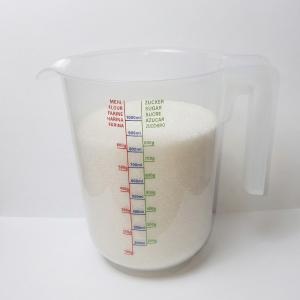 Műanyag mércés kancsó, 1000ml, 1 liter