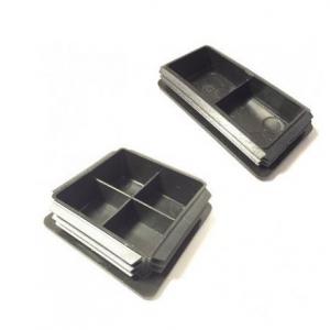 Műanyag zártszelvény dugó 60x20mm, zártszelvény falvastagsága 1-2mm, 100db FEKETE, m.