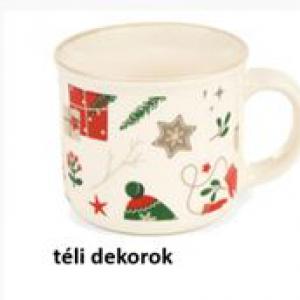N.S.BGQ241204A Porcelánbögre presszós 100ml, téli dekorok