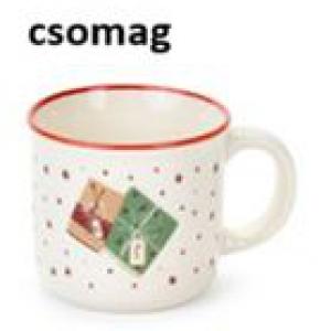 N.S.BGQ251904B Porcelánbögre presszós 100ml, Christmas is coming II. csomag