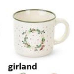 N.S.BGQ251904E Porcelánbögre presszós 100ml, Christmas is coming II. girland