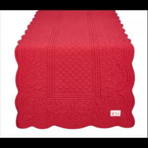 N.S.HTH125959O Piros steppelt asztali futó 40x130cm