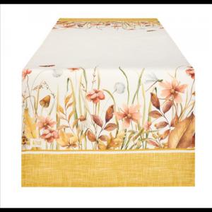 N.S.HTH241007 Asztali futó 50x150cm, pamut, Giardino d'Autunno