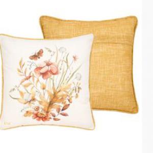 N.S.HTH241008B Párna töltelékkel 40x40cm, pamut, Giardino d'Autunno, kompozíció